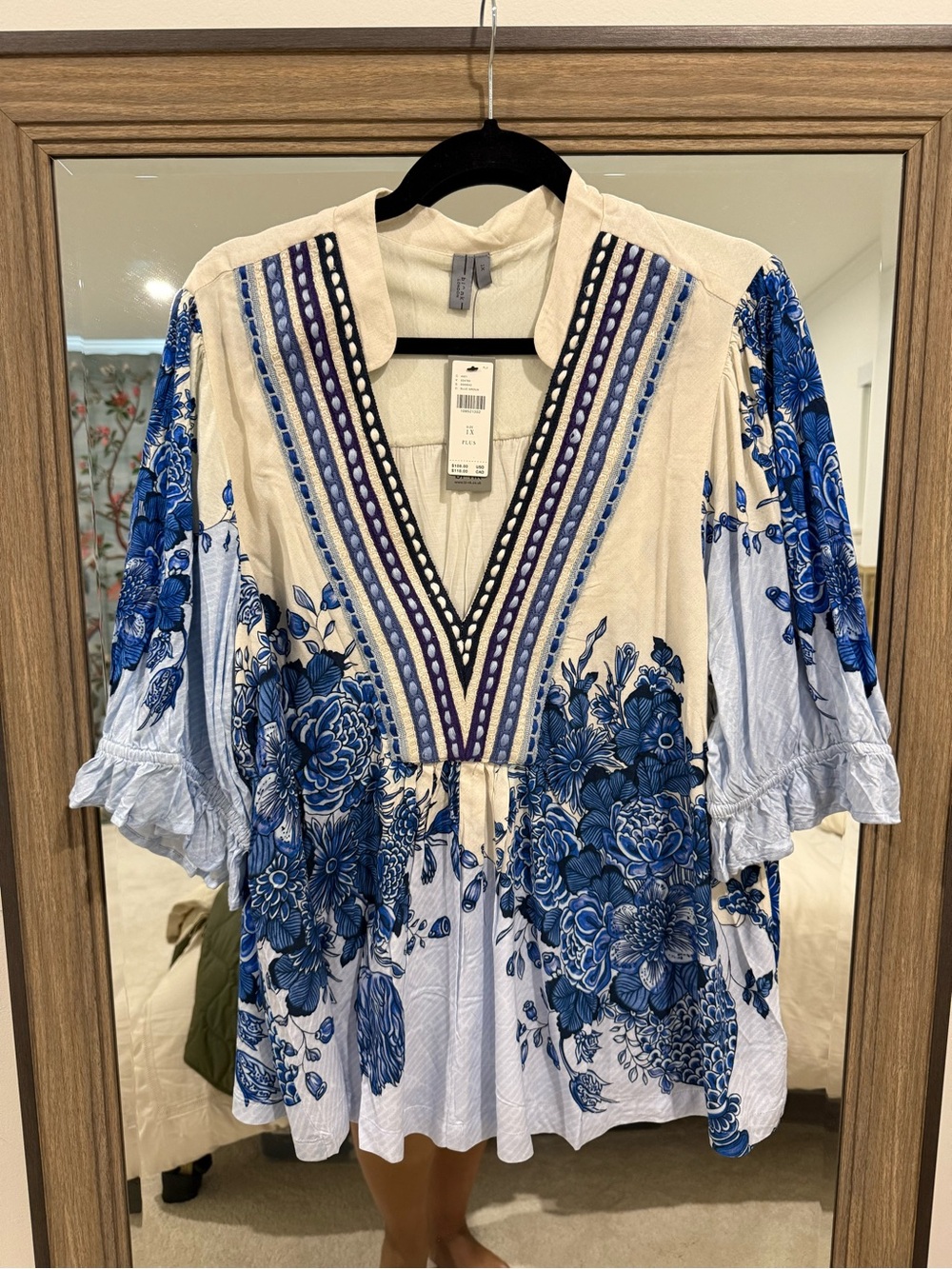 Anthropologie Bl-nk Stephanie Top Size 1X NWT